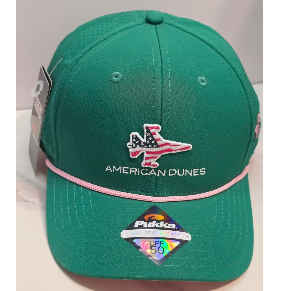 Pukka American Dunes 2025 Season Opener Limited Drop Golf Hat Green Pink‎ 39/300